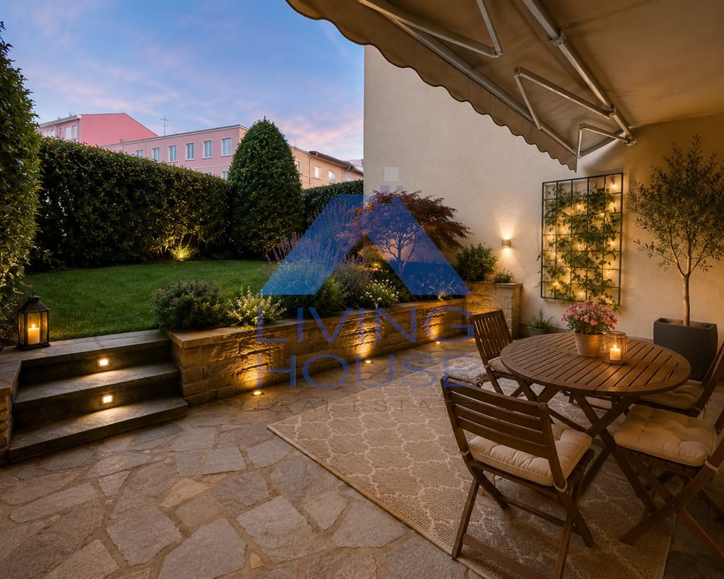Trilocale con giardino a Besana Brianza